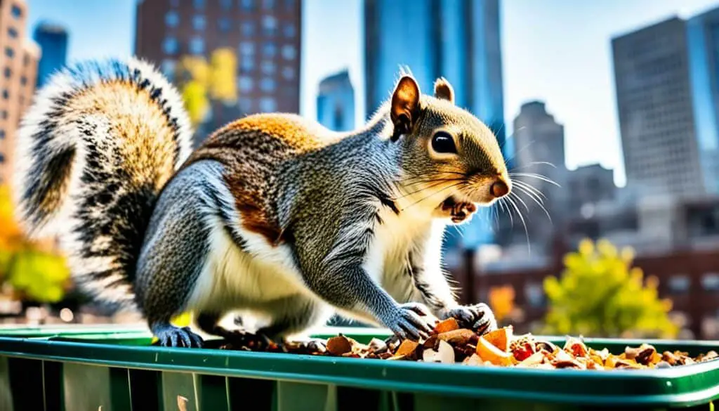urban squirrel diet