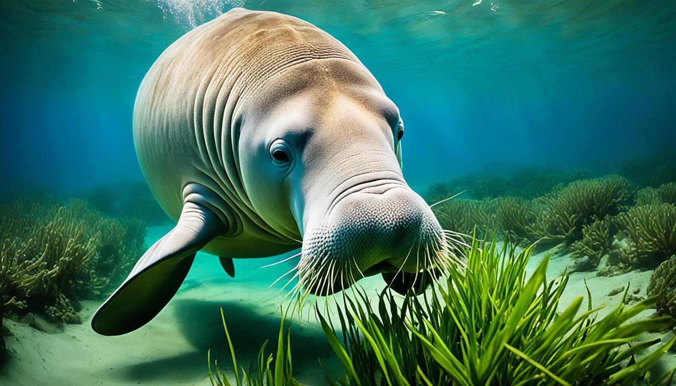 How do dugongs adapt to their environment?