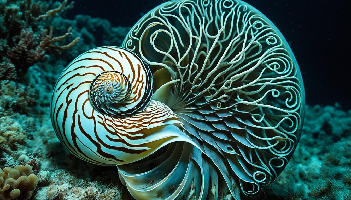 How do nautiluses adapt to deep-sea environments?