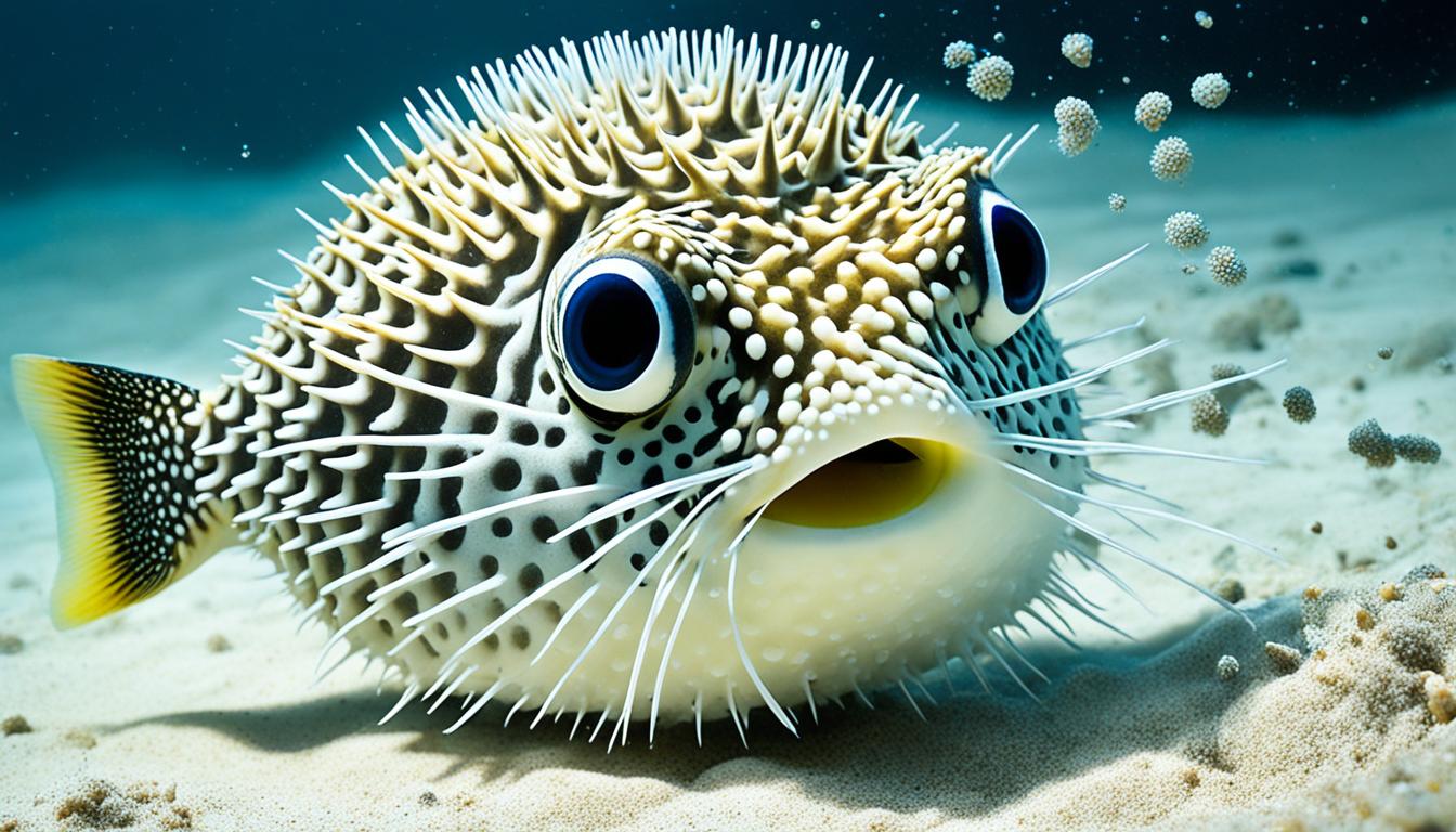 How do pufferfish hunt for food?