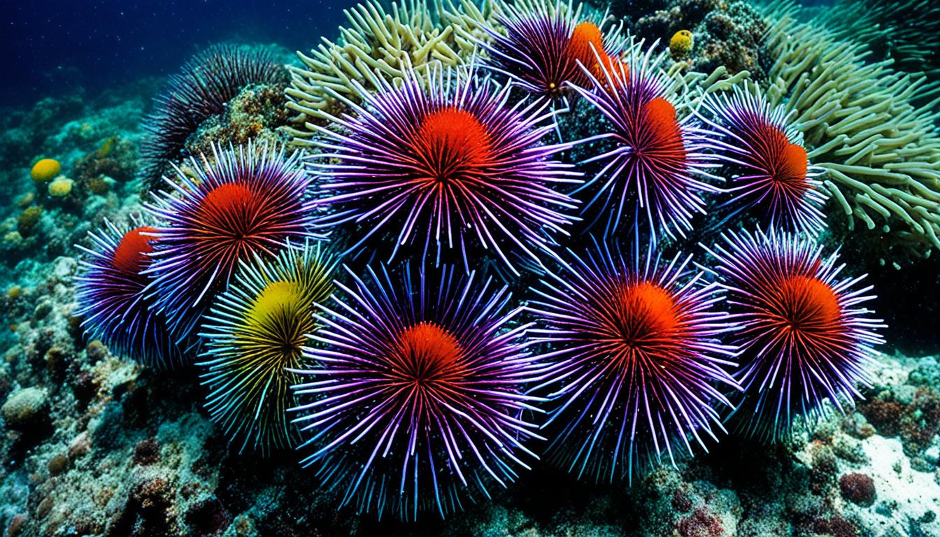 How do sea urchins adapt to their environment?