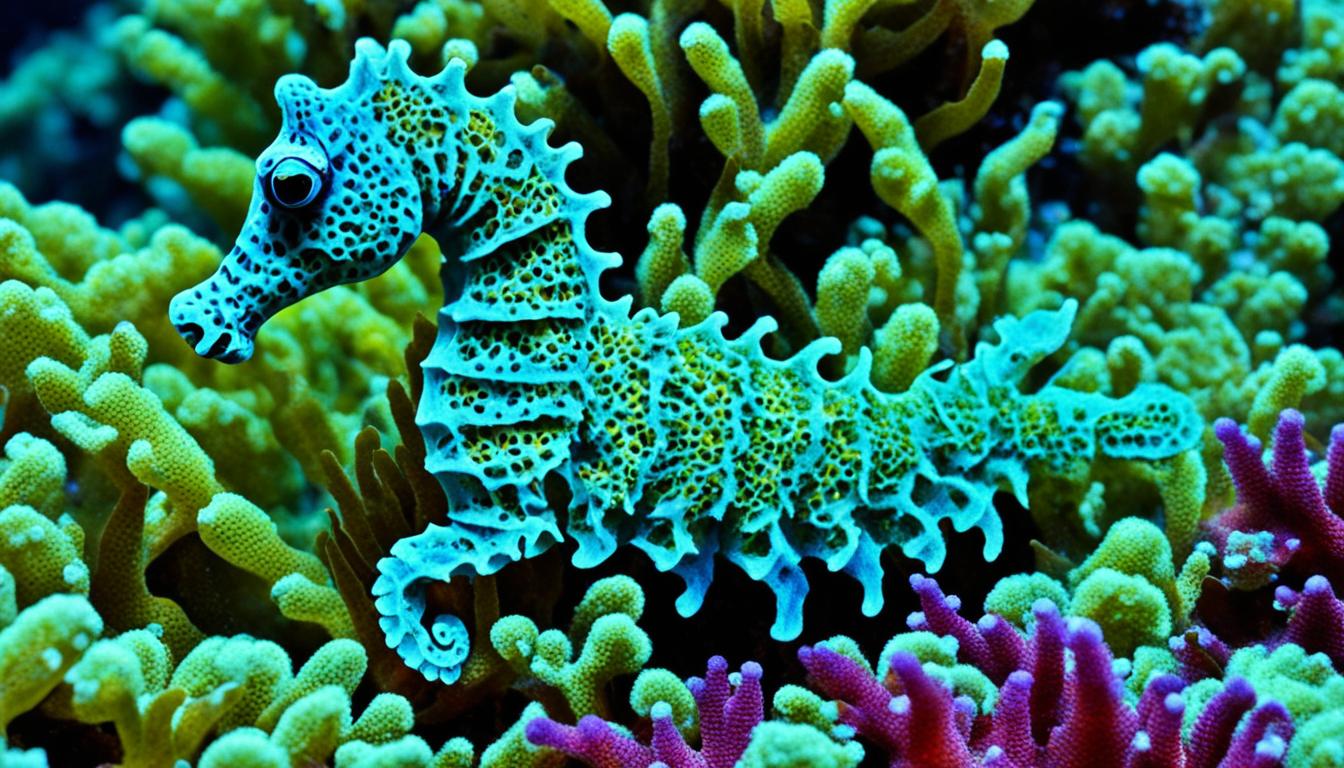 How do seahorses camouflage?