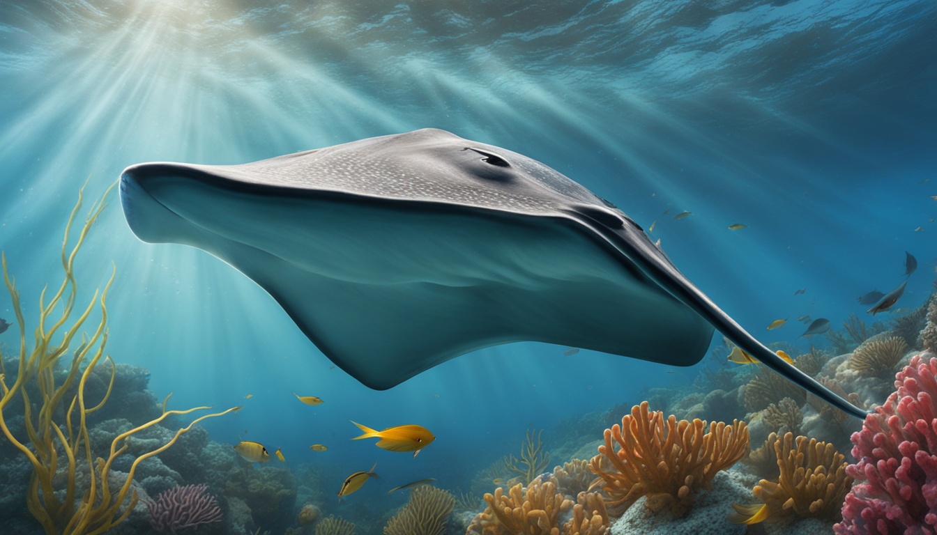 How do stingrays hunt for food?