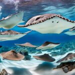 How do stingrays interact with other marine life?