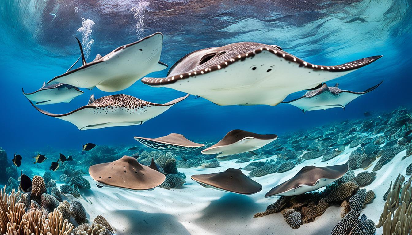 How do stingrays interact with other marine life?