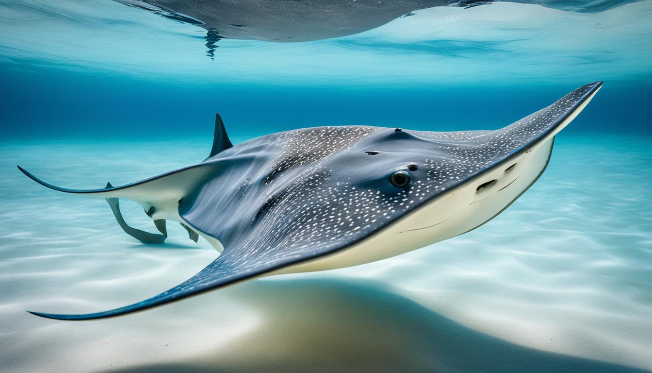 How do stingrays swim?