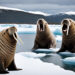 How do walruses communicate?