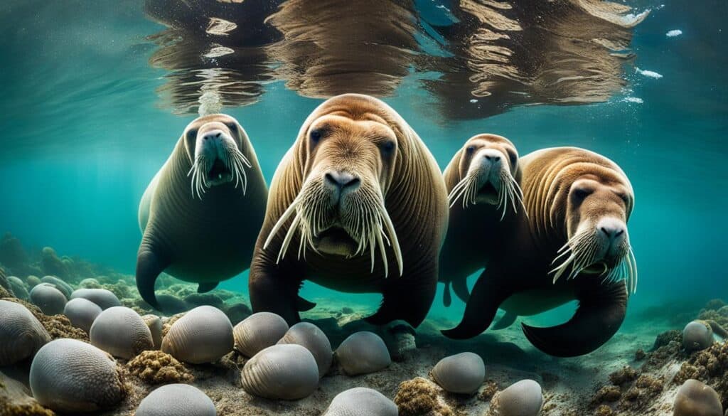 Walrus Insect How do walruses hunt for food?