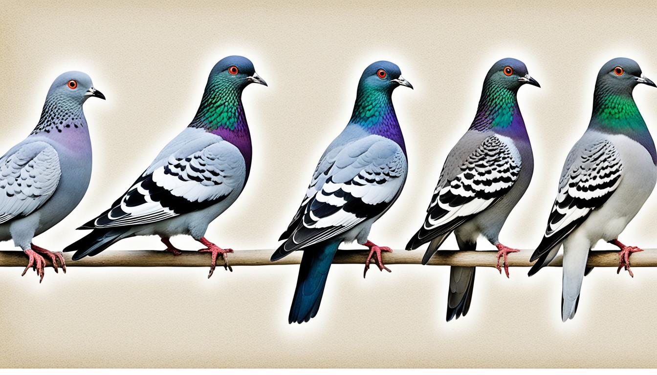 How do you identify different species of pigeons in the USA?