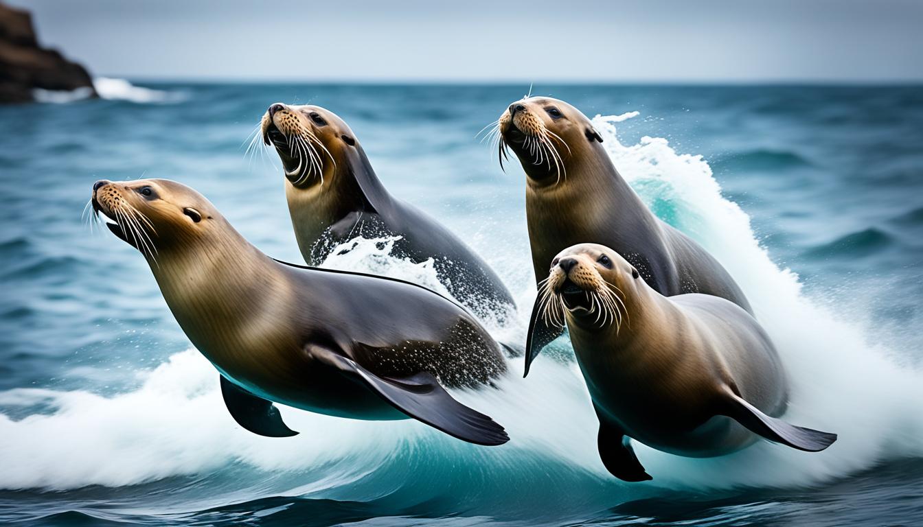 How fast can sea lions swim?