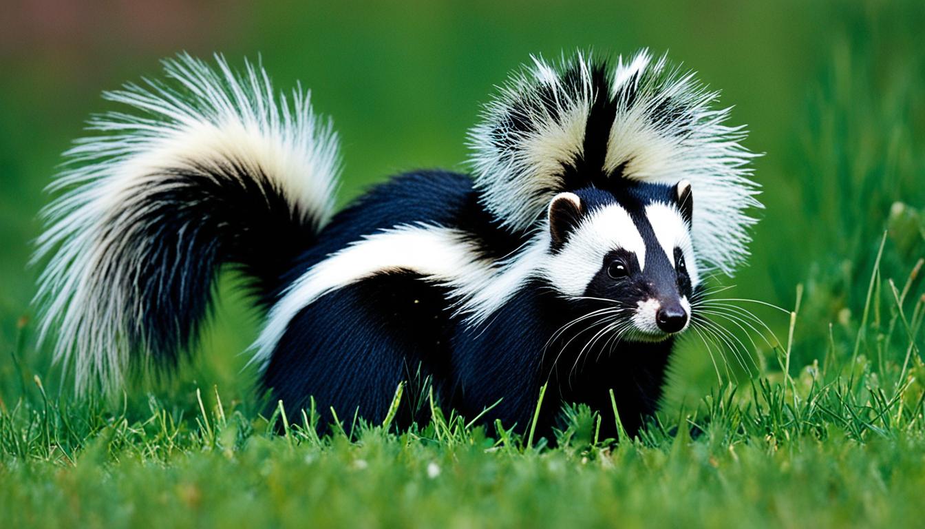 What is the diet of a striped skunk?