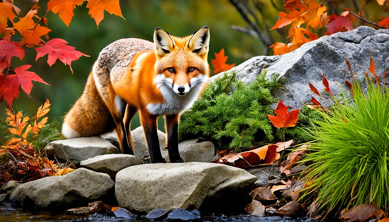 What is the range of the American fox?