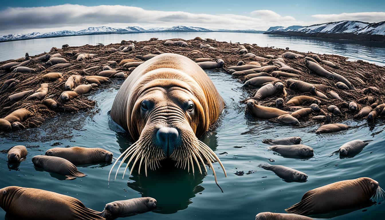 What threats do walruses face?