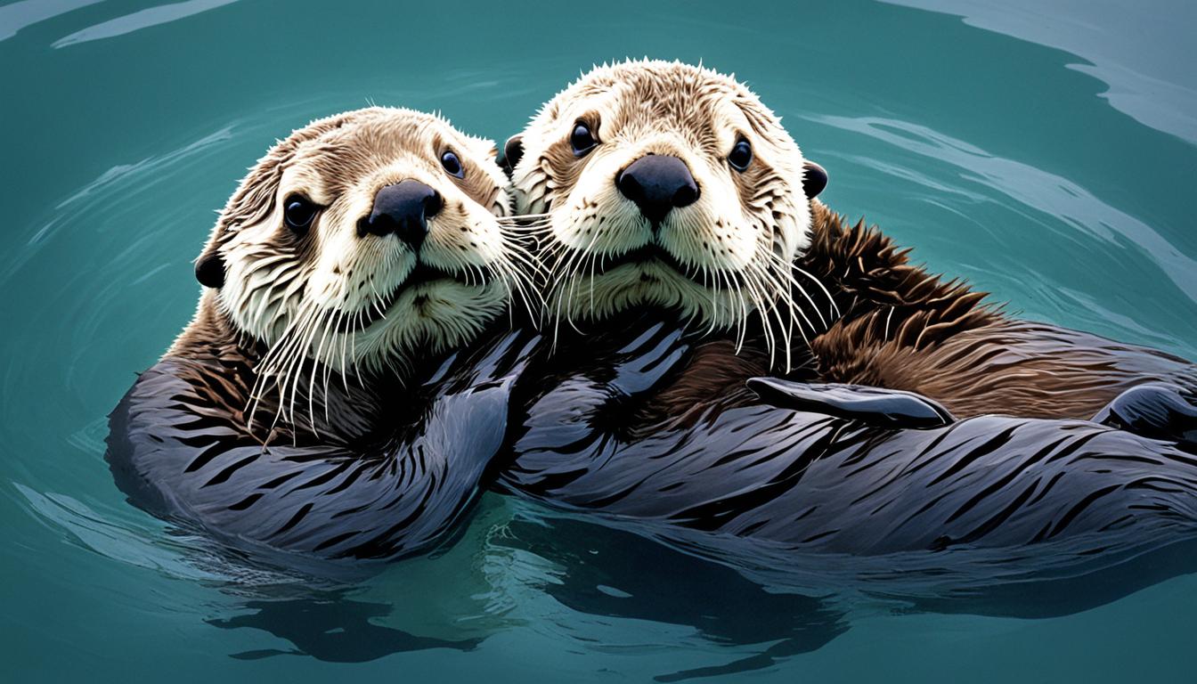 Why do sea otters hold hands?