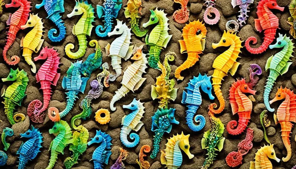 different species of seahorses