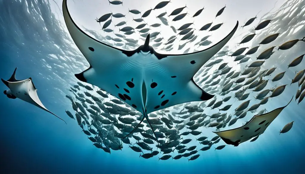 What do manta rays eat?