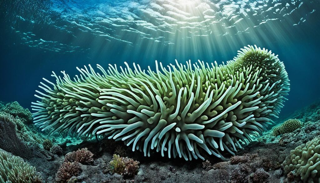 sea cucumber tube feet movement