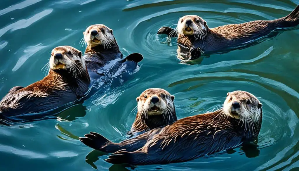 sea otters feeding behavior