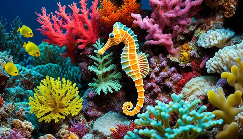 seahorse camouflaging behavior