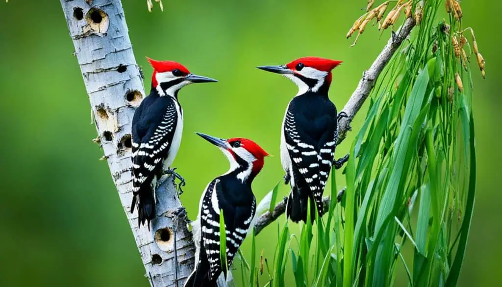 woodpeckers in wetlands